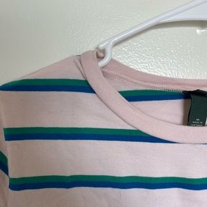 pink striped t shirt